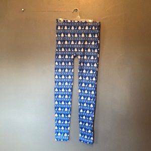 Holiday Leggings size s/m  very soft